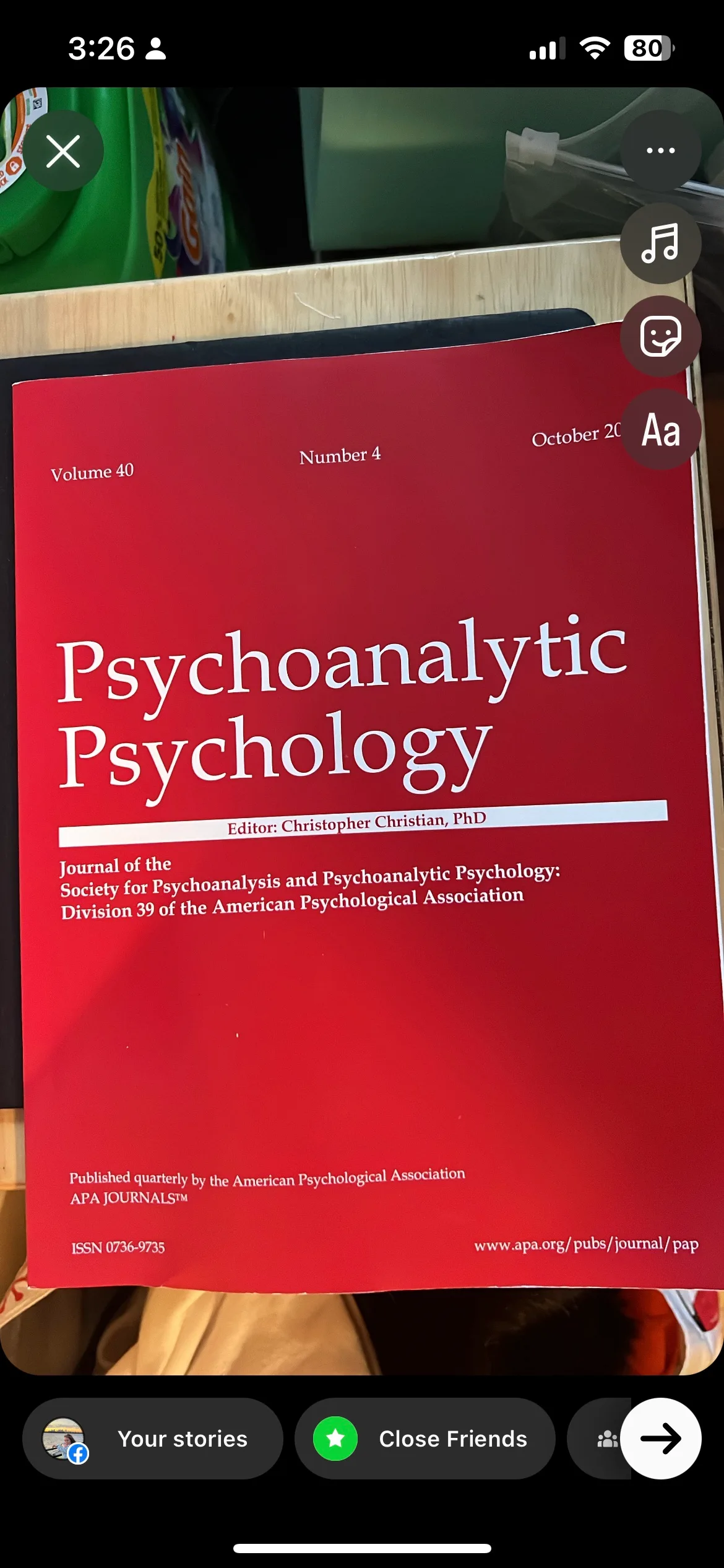 Psychoanalytic Psychology Journal thumbnail