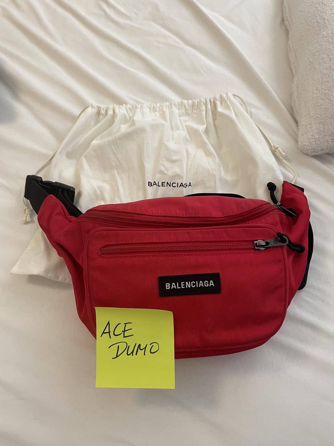 Balenciaga Red Fanny Pack