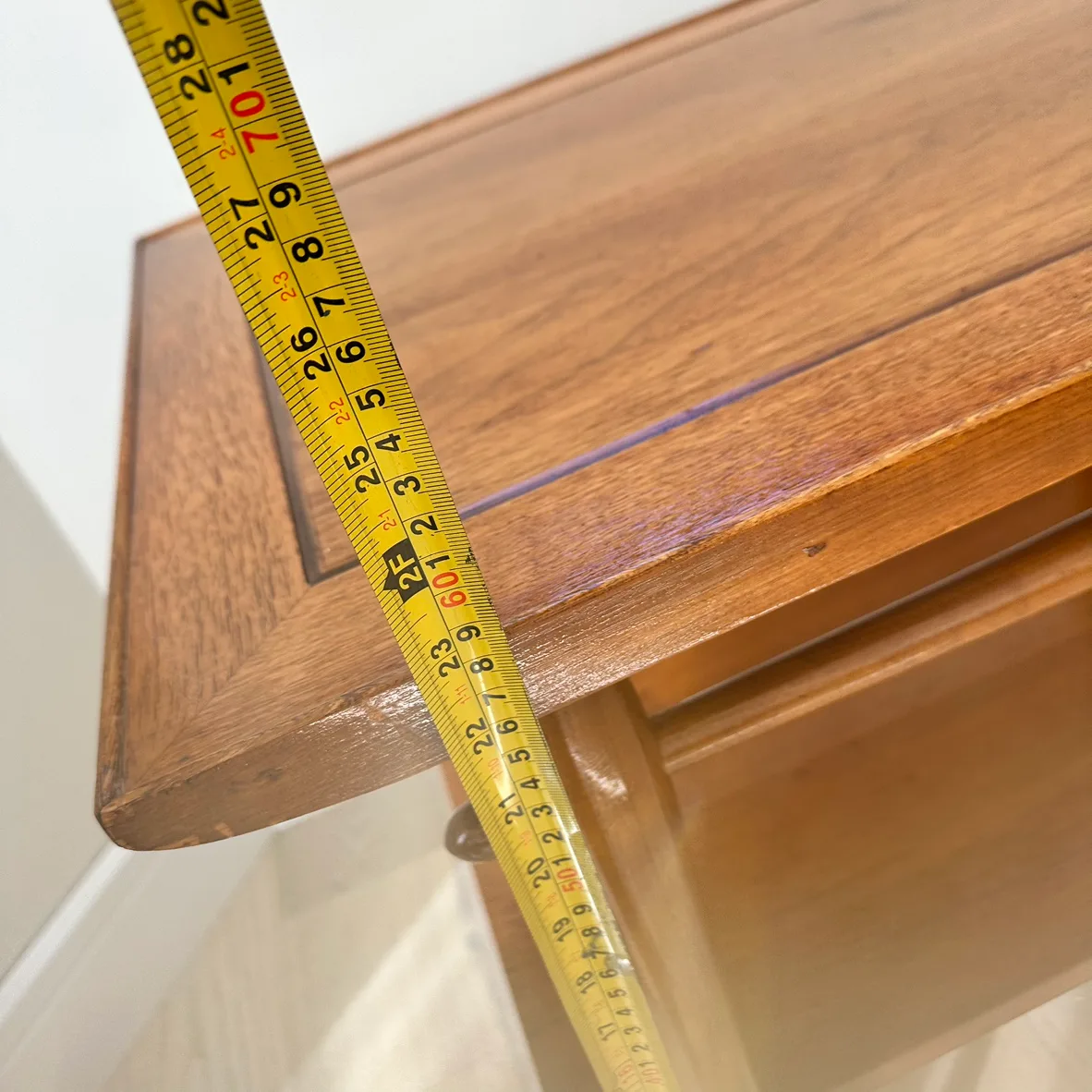 Mid Century Modern End coffee side Table wood brass image indicator(10)