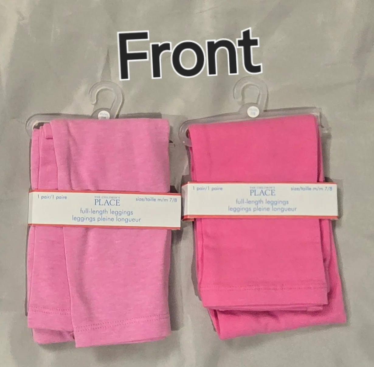 NEW! Girl's Pink Leggings - 2 Pairs for $8! thumbnail
