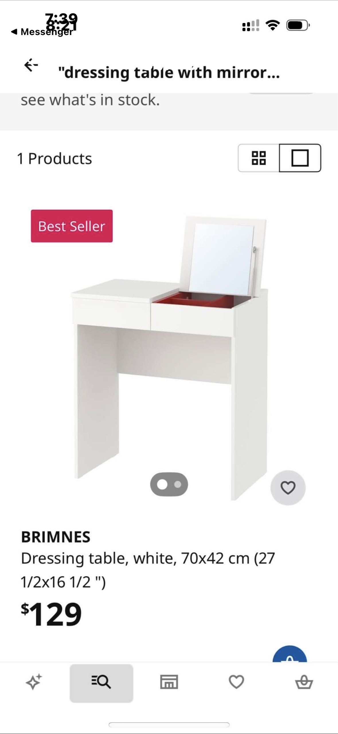 Dressing table with mirror Ikea - photo 3