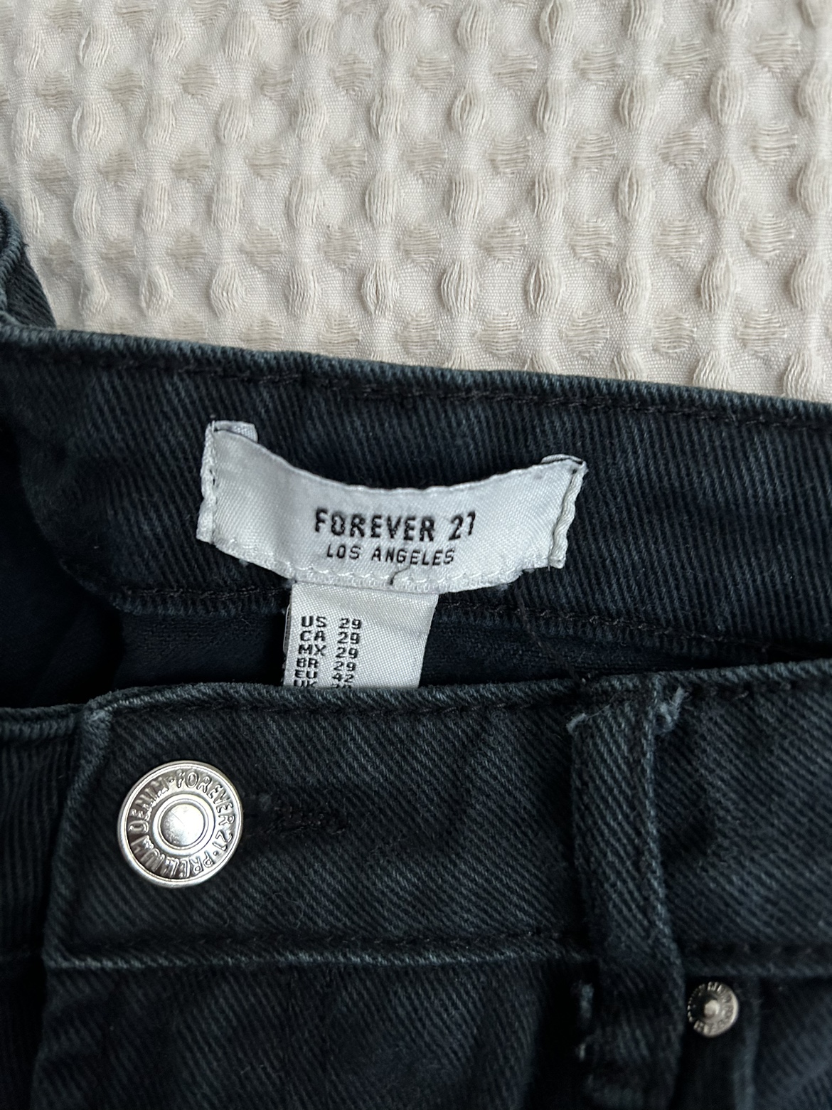 Forever 21 Black Denim Shorts - photo 2