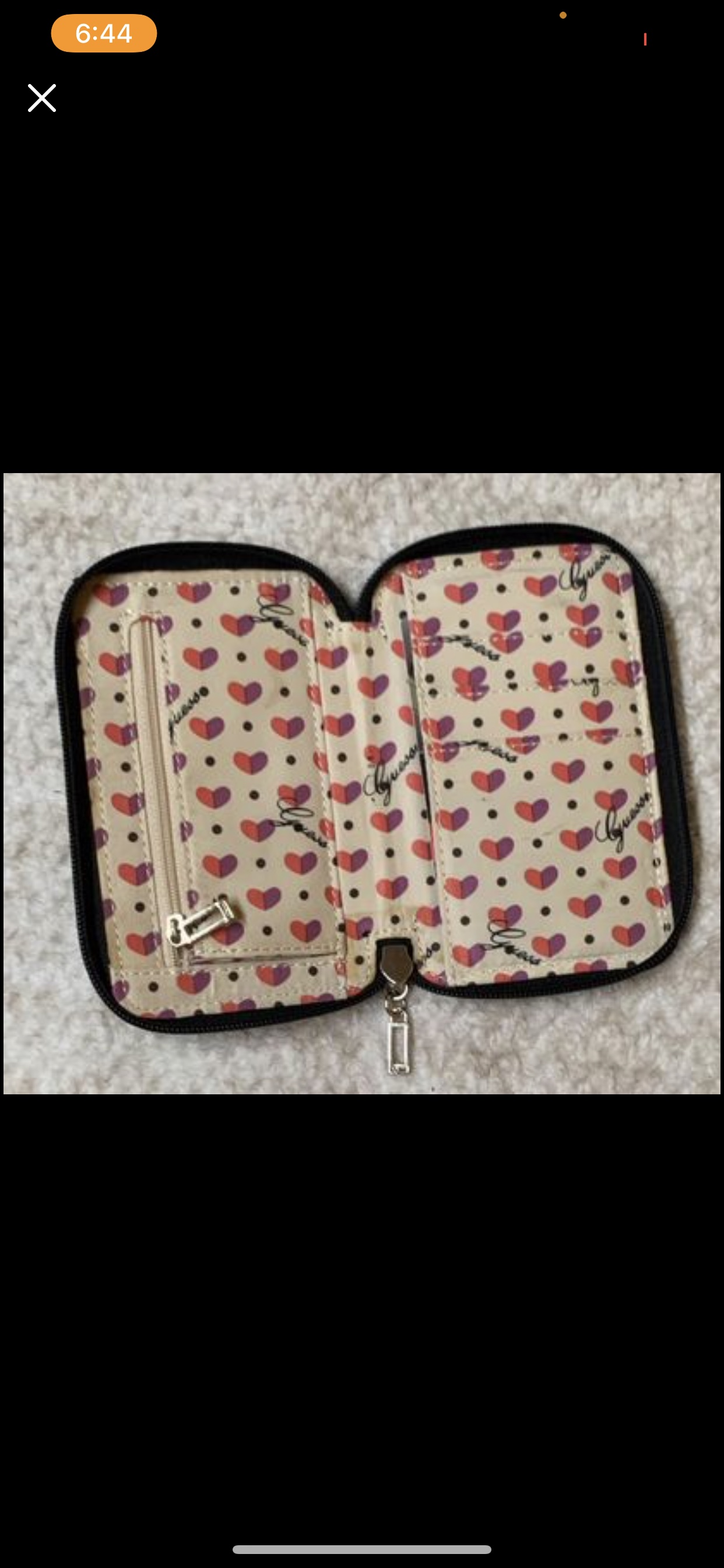 Guess Black Zippered Wallet - photo 2