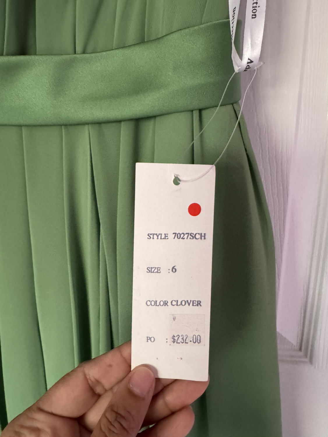 Ada James Collection One Shoulder Green Dress Size 6 - photo 4