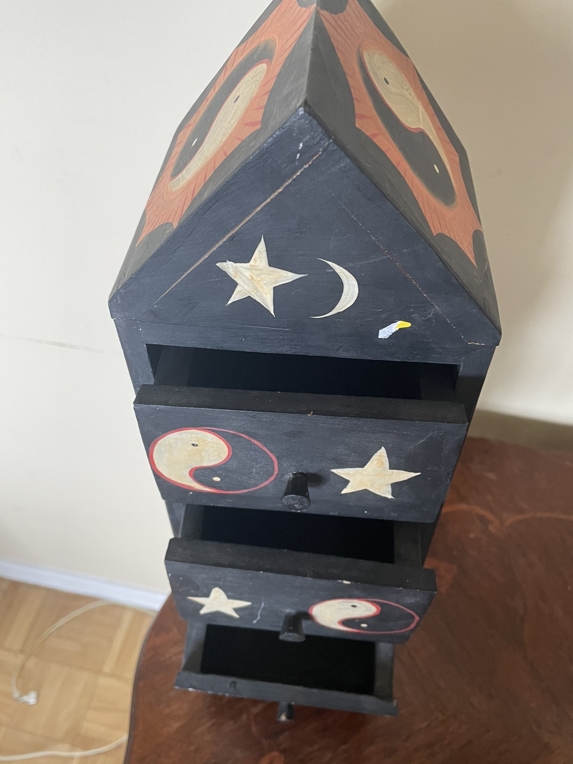 Wooden Storage Cabinet with Drawers - photo 2