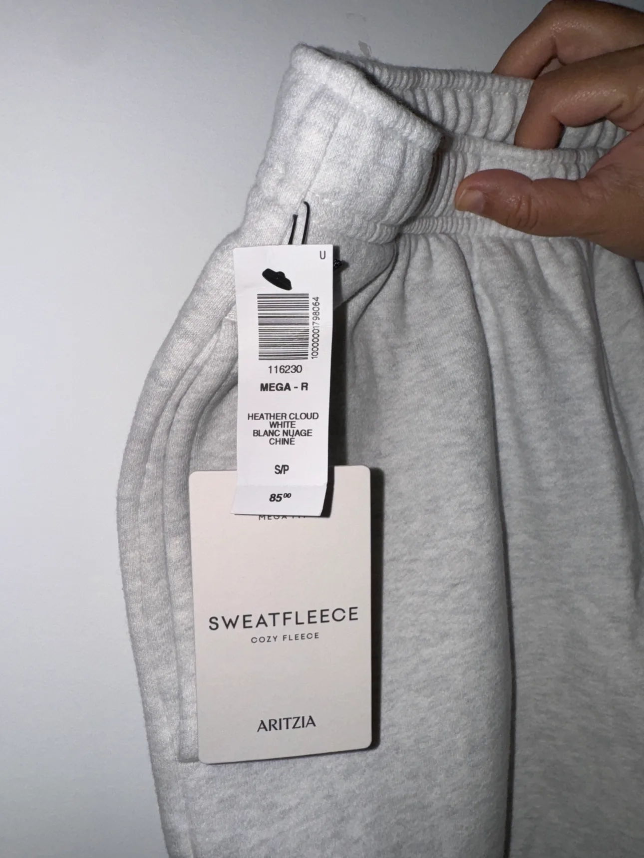 Aritzia Sweatfleece Cargo Pants - Grey image indicator(2)