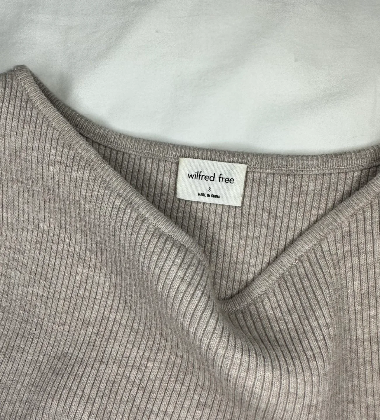 Wilfred Free cutout knit mini dress image indicator(6)