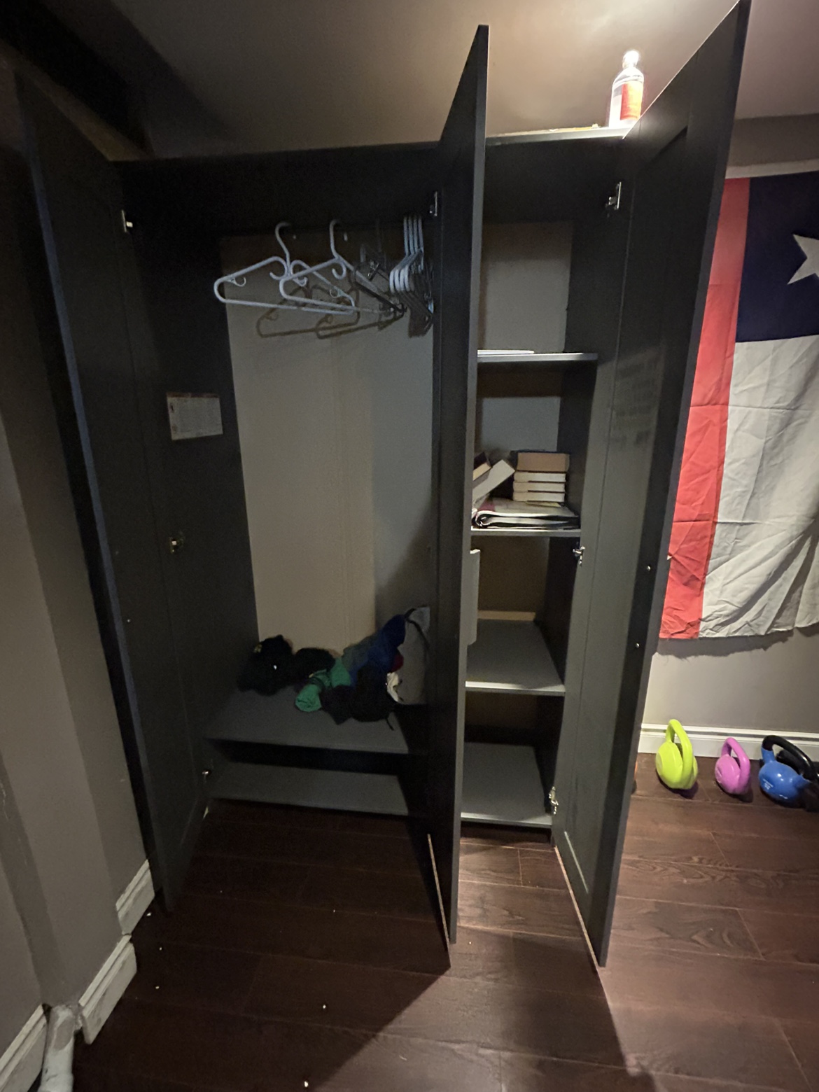 Grey Wardrobe with Mirror - photo 2