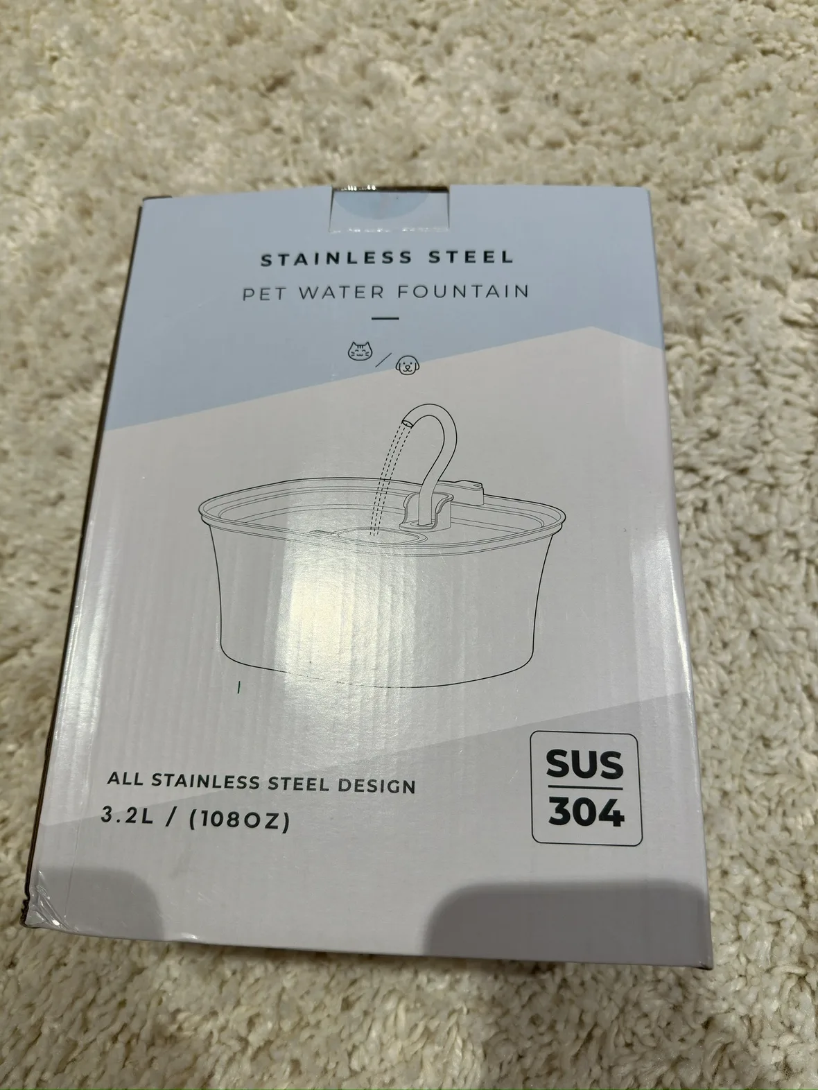 Stainless Steel Pet Water Fountain (brand new) image indicator(5)