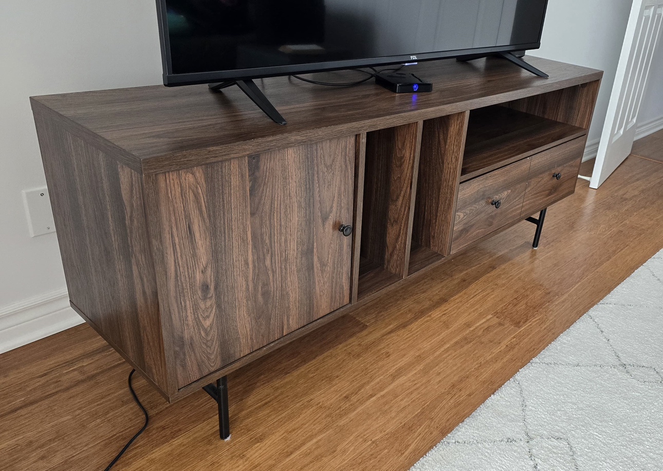 TV/Media unit - brown wood