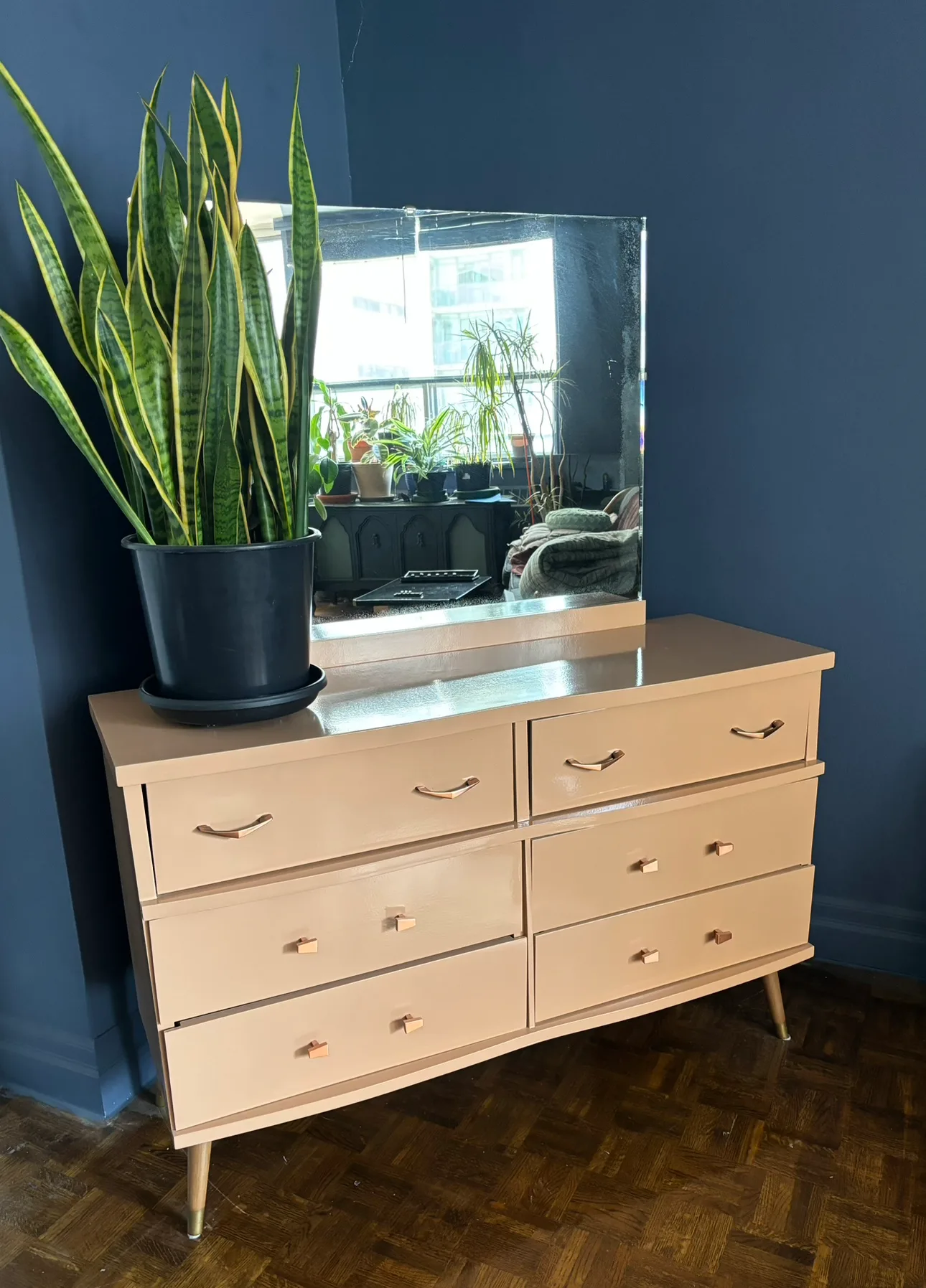Mid Century Dresser with Mirror thumbnail