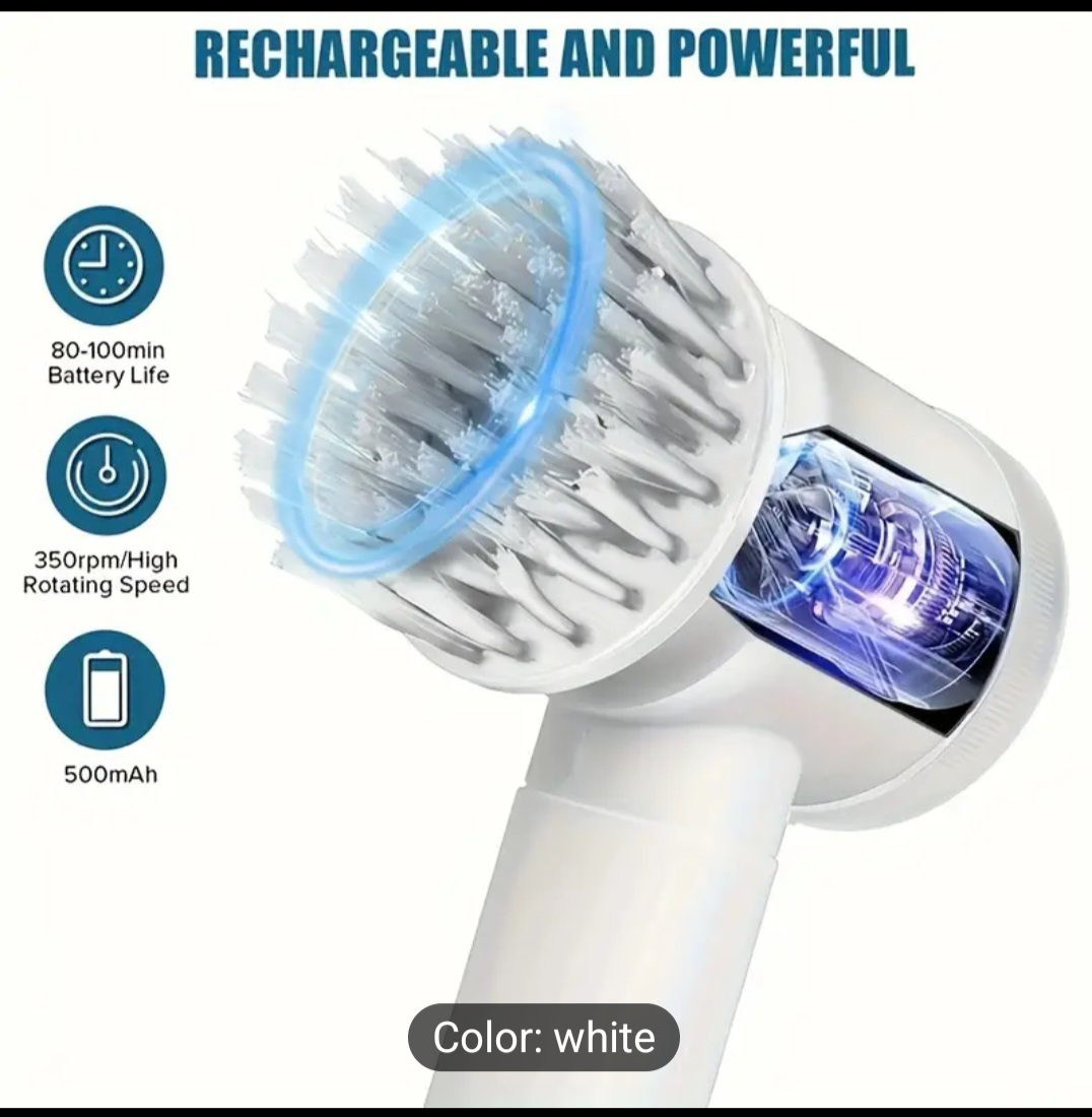 Cordless Rechargeable Electric Cleaning Brush - photo 4