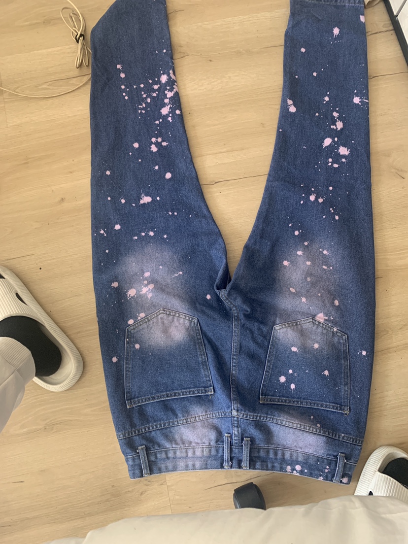 Pink Splotched Jeans - photo 2