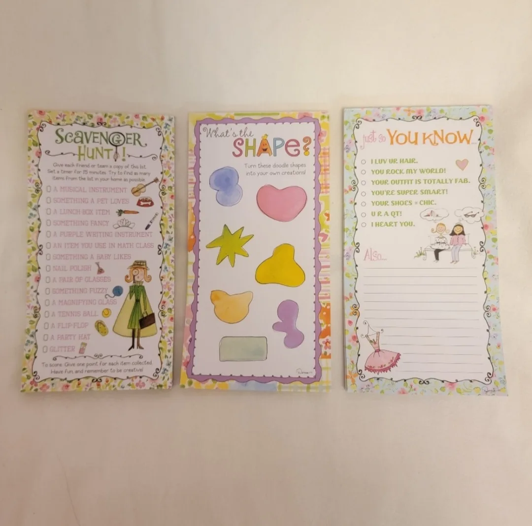 Set of 9 Girls' Friendship Activity Notepads image indicator(3)