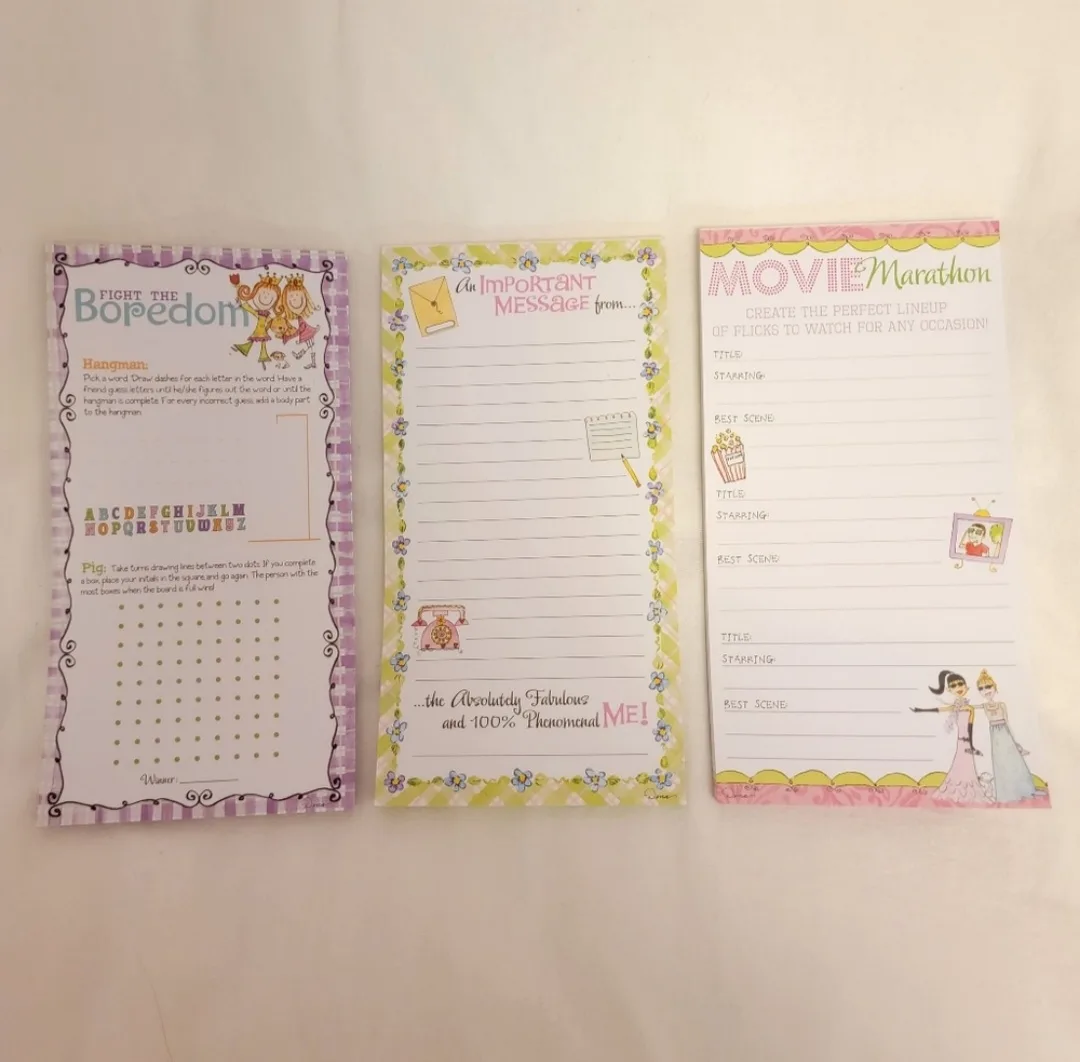 Set of 9 Girls' Friendship Activity Notepads image indicator(4)