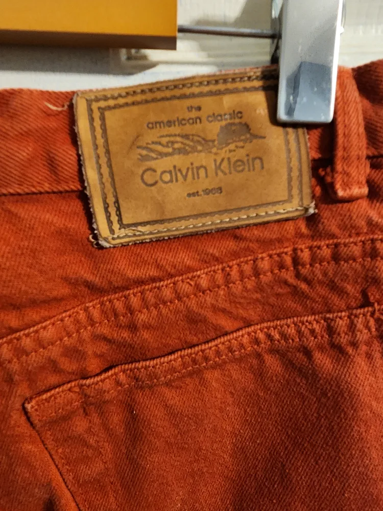 Size 12 - Vintage Calvin Klein Red Jeans image indicator(3)
