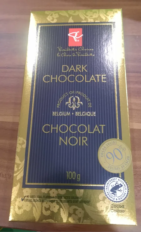President's Choice Dark Chocolate 90% Cocoa Solids thumbnail