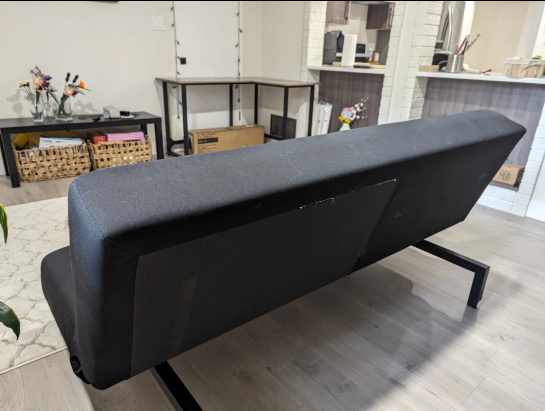 Black Futon Sofa Bed - photo 3