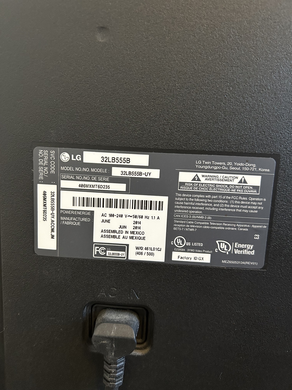 LG 32" TV - photo 3