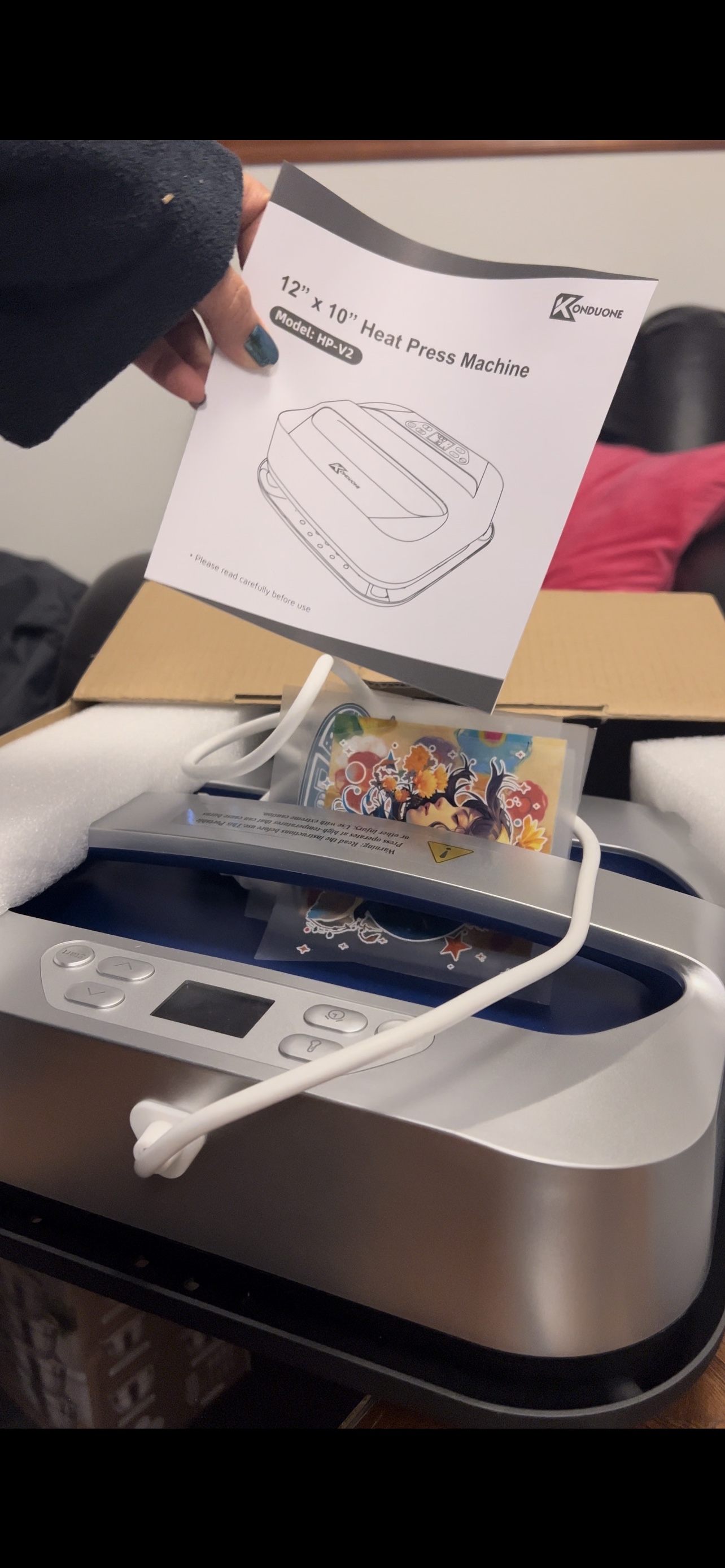 12" x 10" Heat Press Machine - KONDUONE - HP-V2 - photo 2