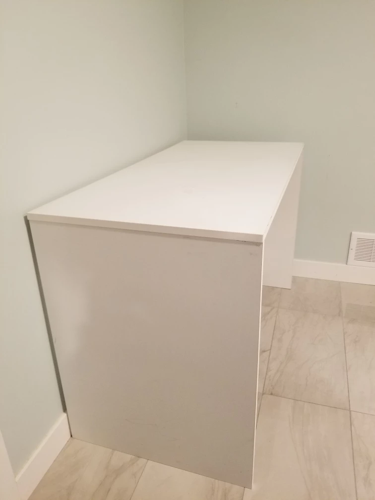 White Study Desk - photo 2