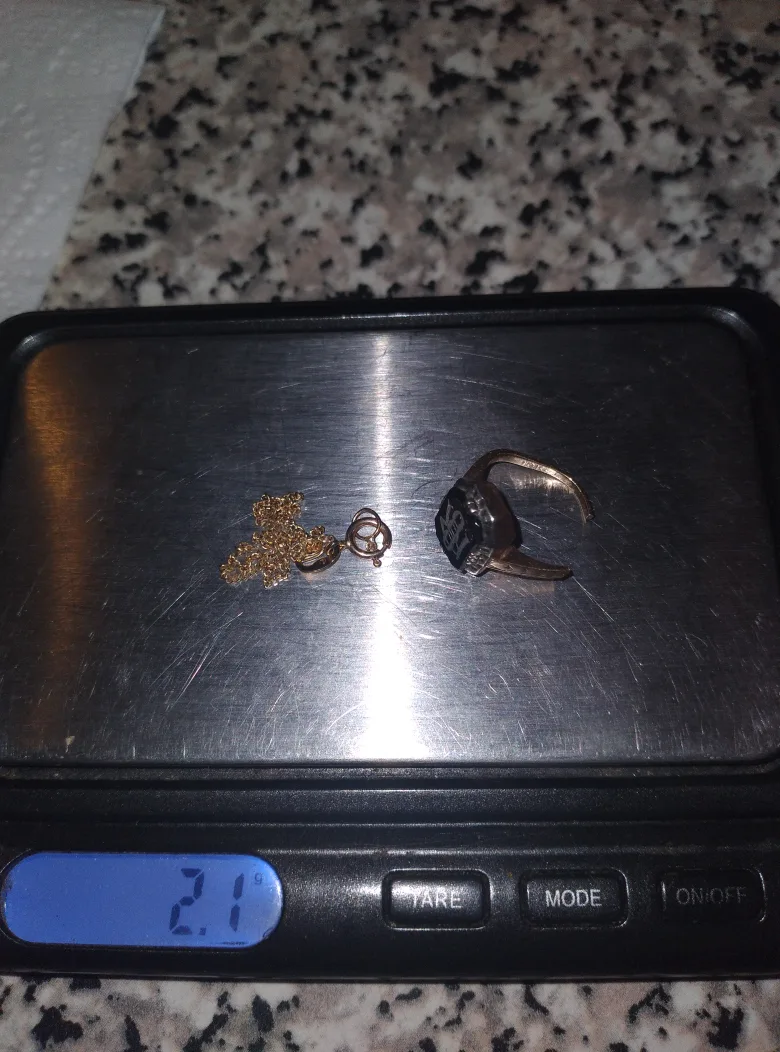 sceap 10K Gold Ring and Necklace thumbnail