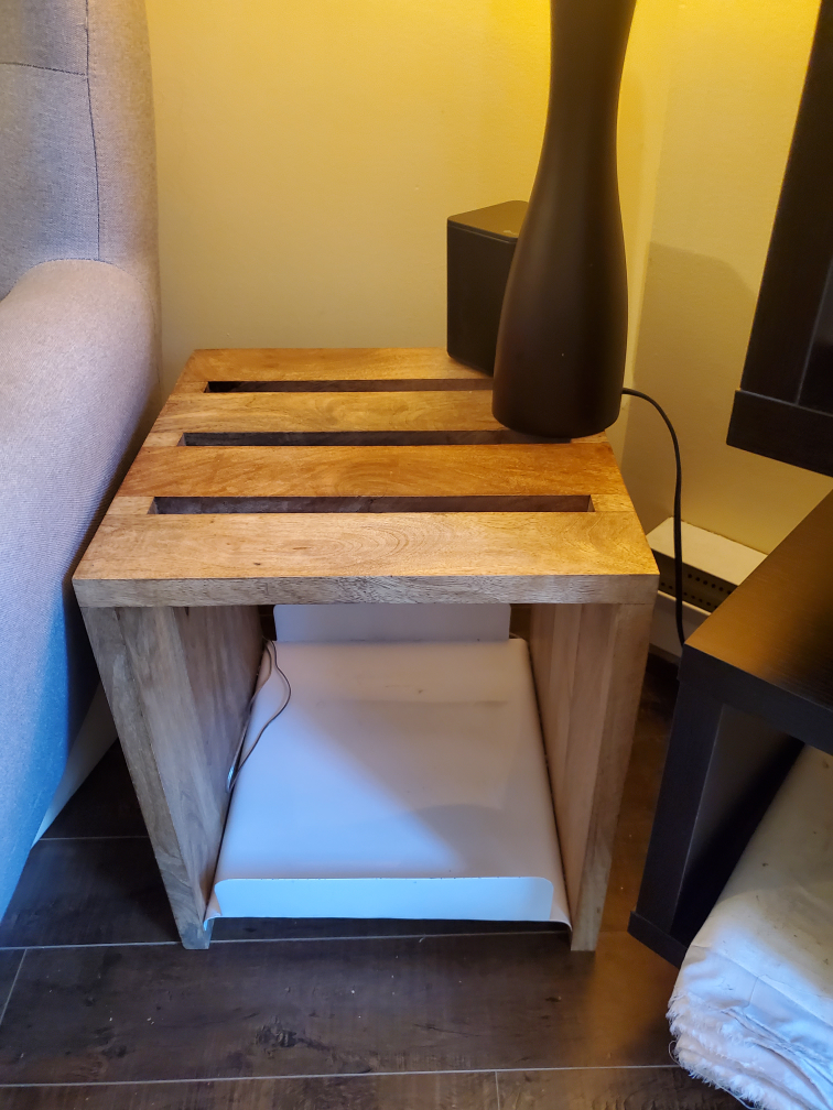 Wooden End Table - photo 2