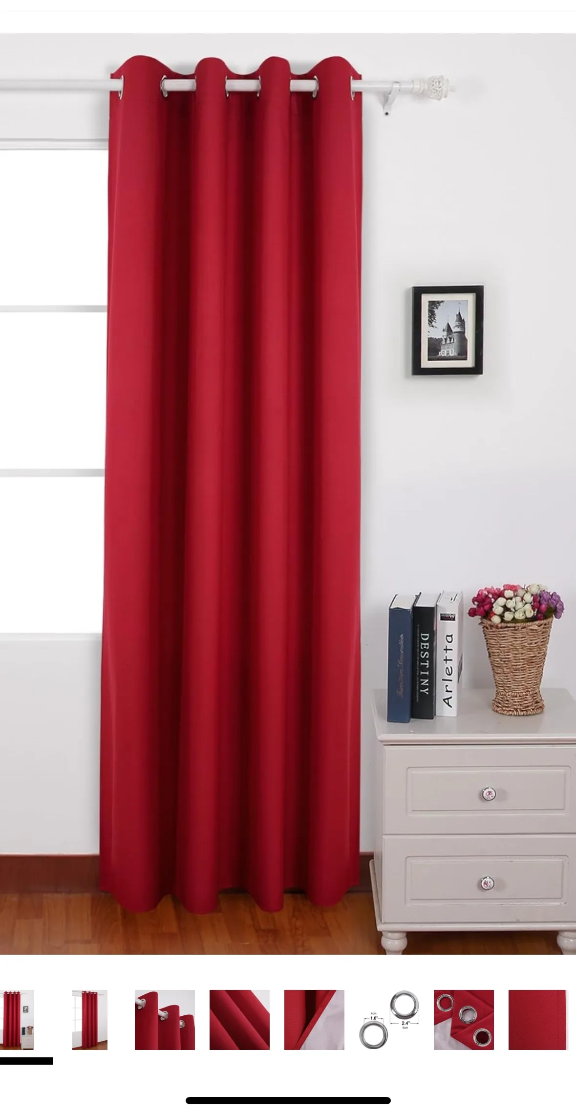 Red Grommet Curtains image indicator(2)