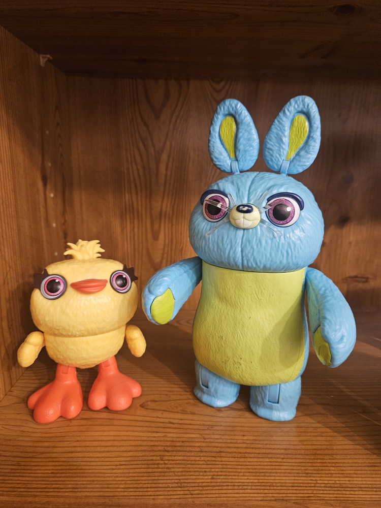 Toy Story 4  -  Duck and Bunny Figures.