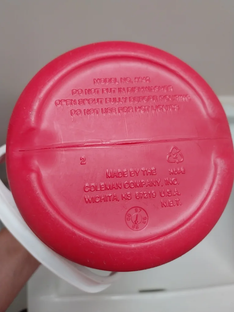 Coleman Red and White Jug image indicator(3)