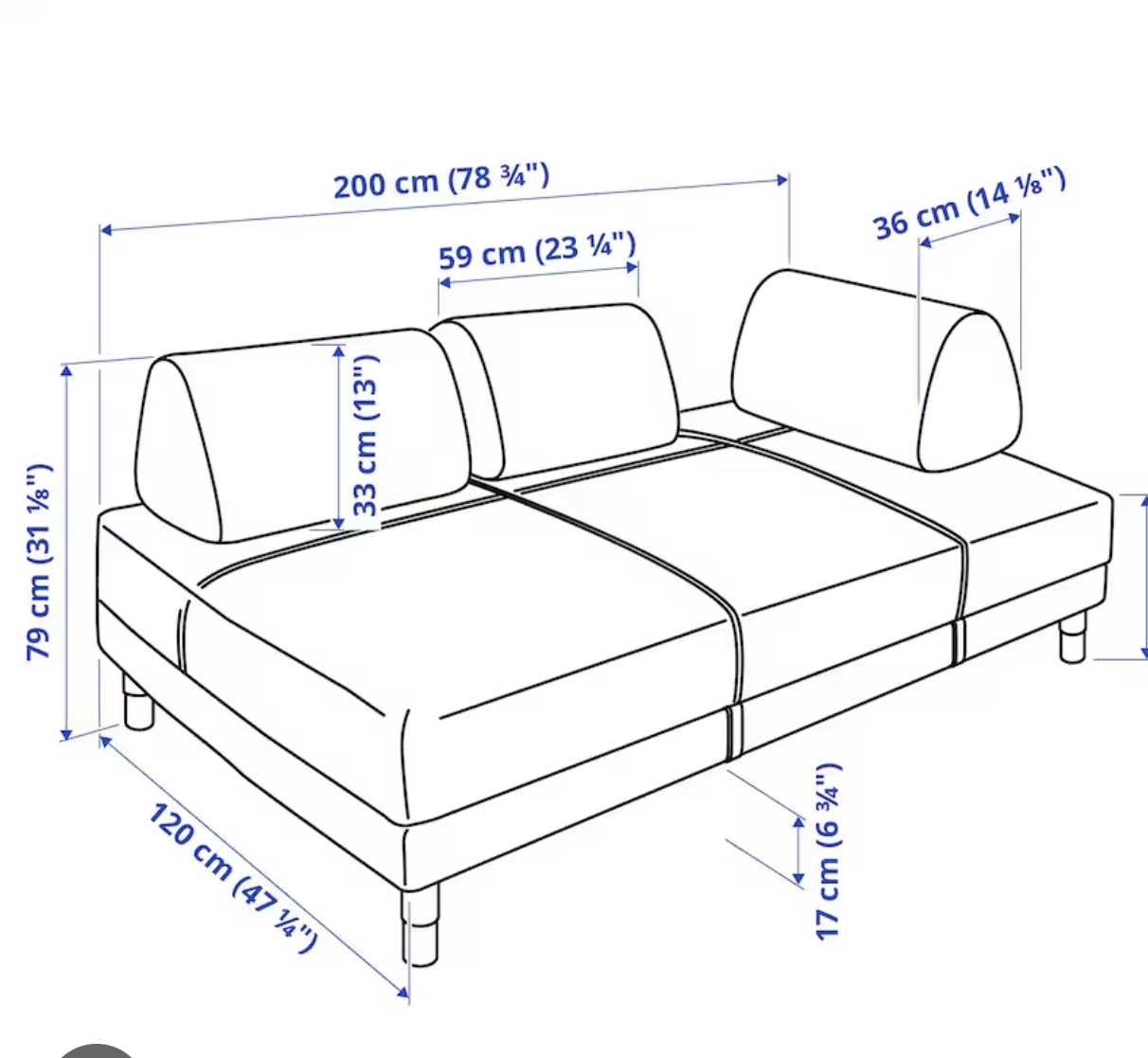 IKEA Flottebo Sofa Bed - photo 5