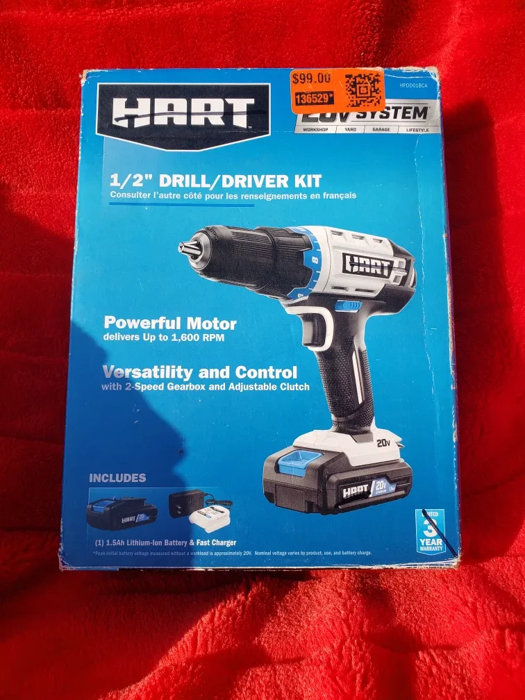 HART 20V 1/2" Drill/Driver Kit thumbnail