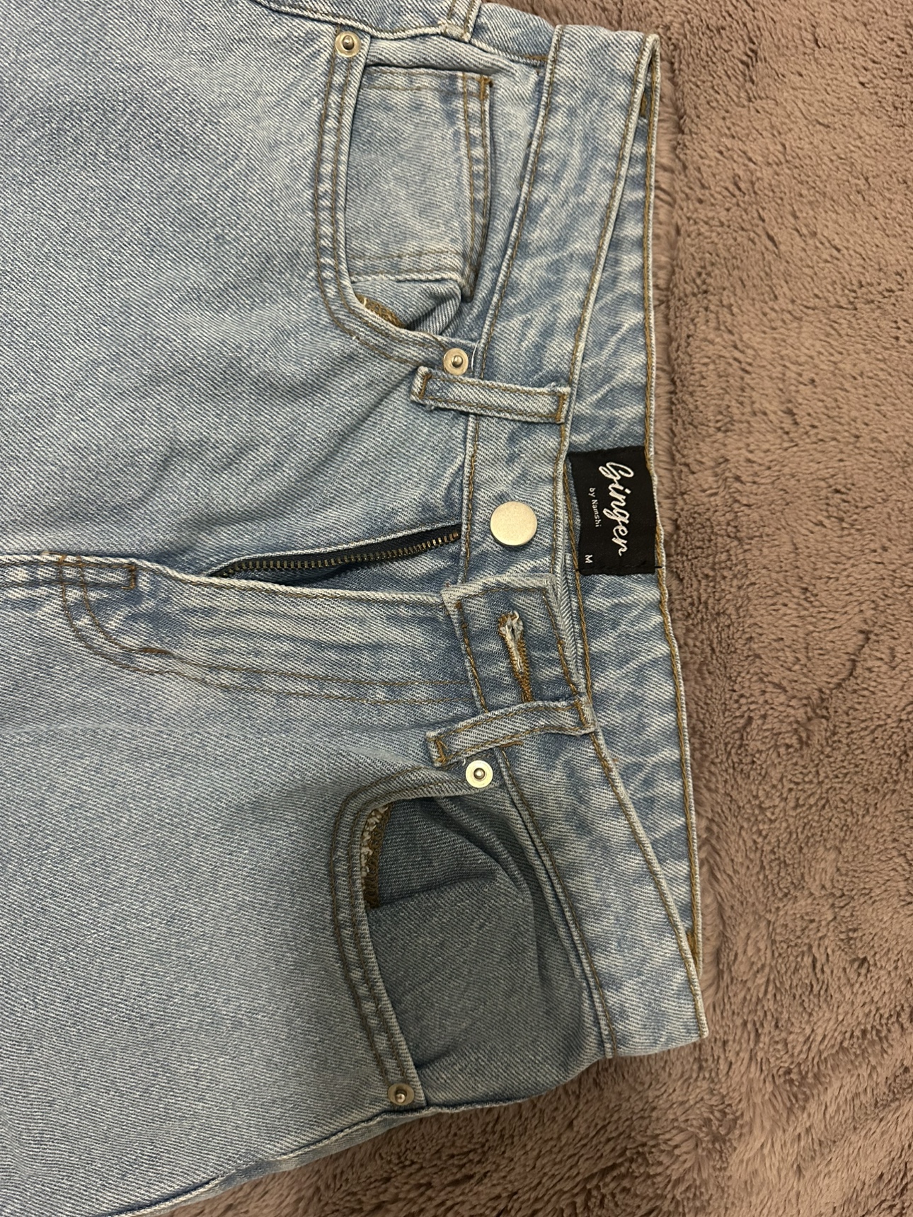 Relaxed High Waisted Jeans Size UK 10 - photo 2