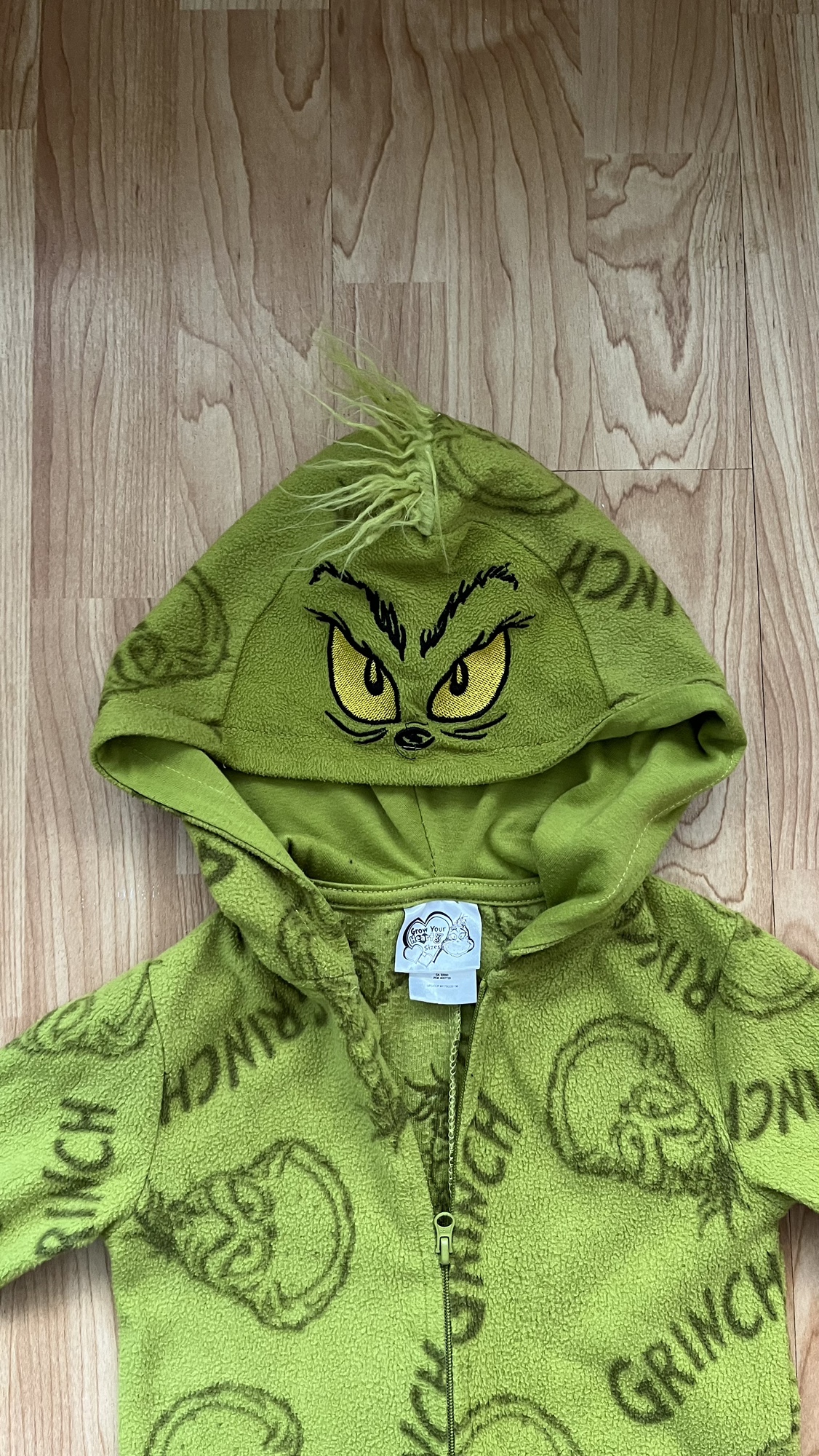 Halloween Grinch Onesie - 2Y