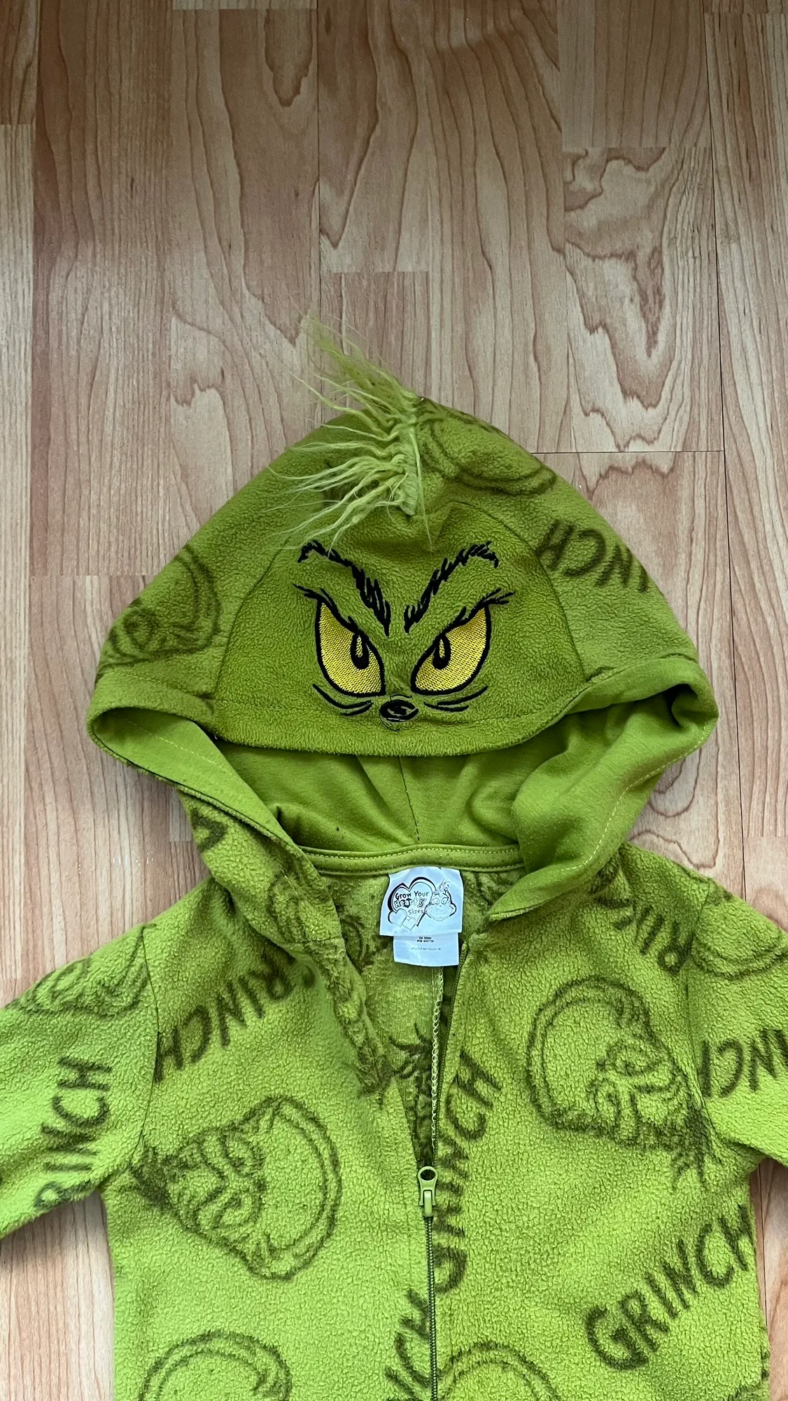 Halloween Grinch Onesie - 2Y thumbnail
