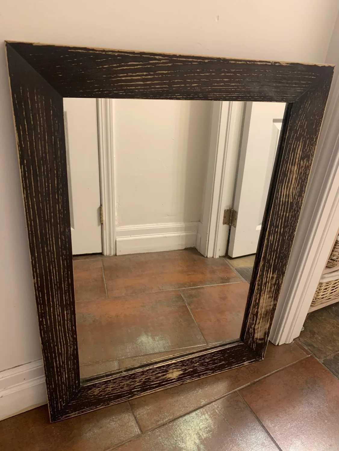 Wooden Framed Mirror thumbnail