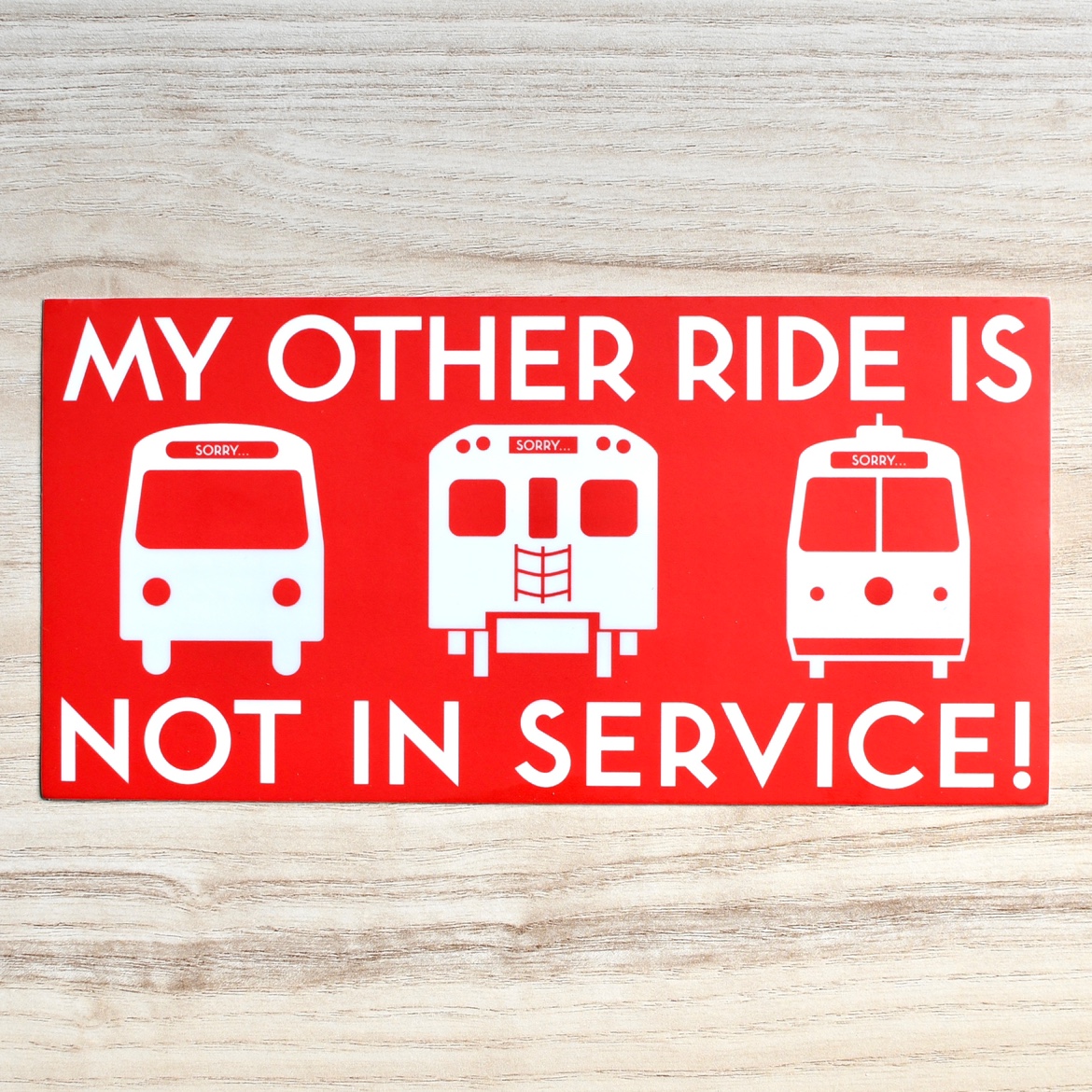 Funny TTC Toronto Bumper Sticker