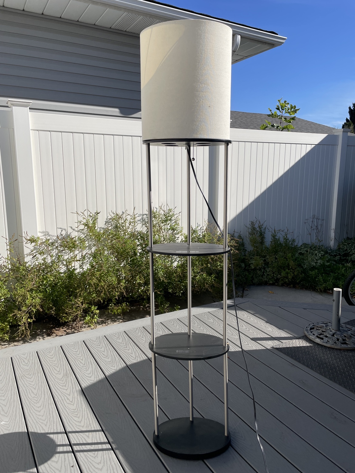 Floor Lamp with Shelves