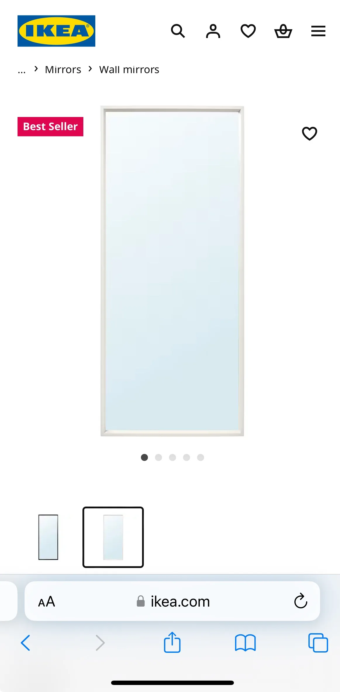 IKEA Full-Length Mirror image indicator(2)