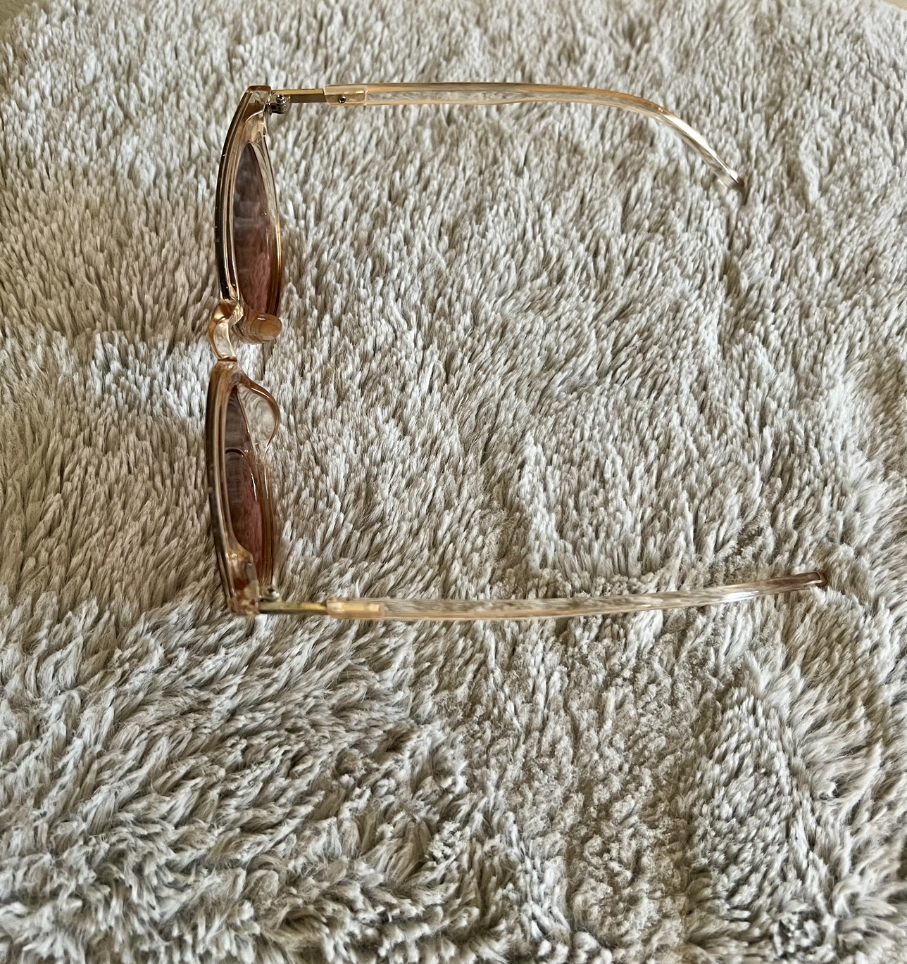 Brown Gradient Sunglasses with Clear Frames - photo 2