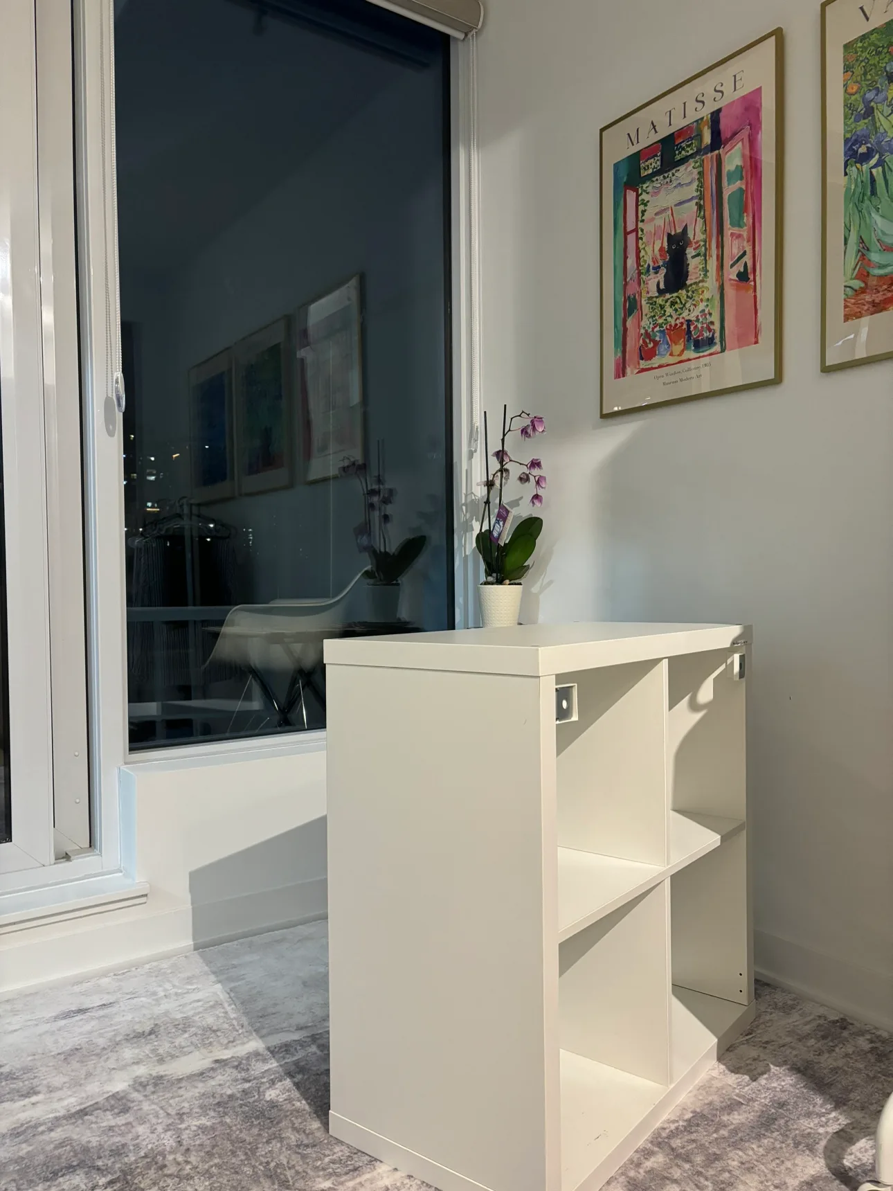 IKEA Kallax White Shelf Unit thumbnail