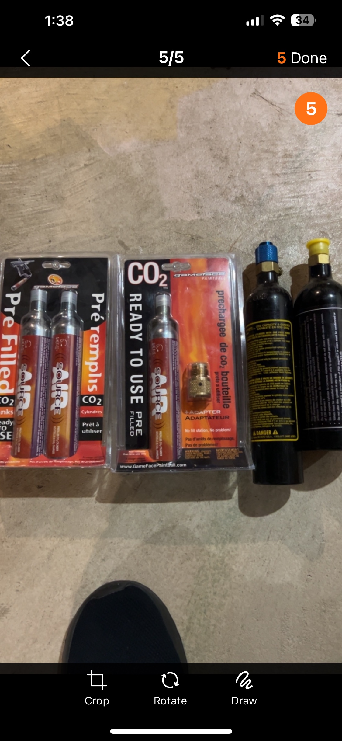 Gameface Paintball CO2 Cartridges