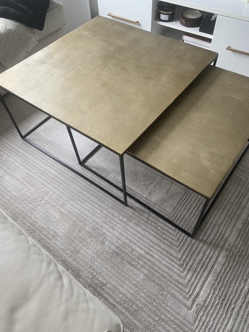 Gold Nesting Coffee Tables