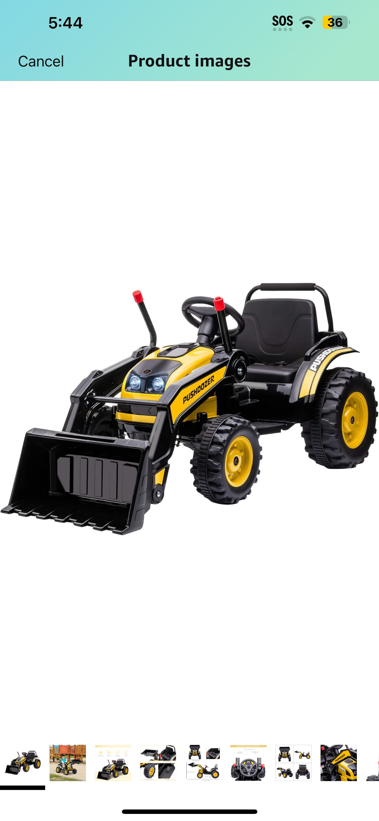 Kids Push Tractor