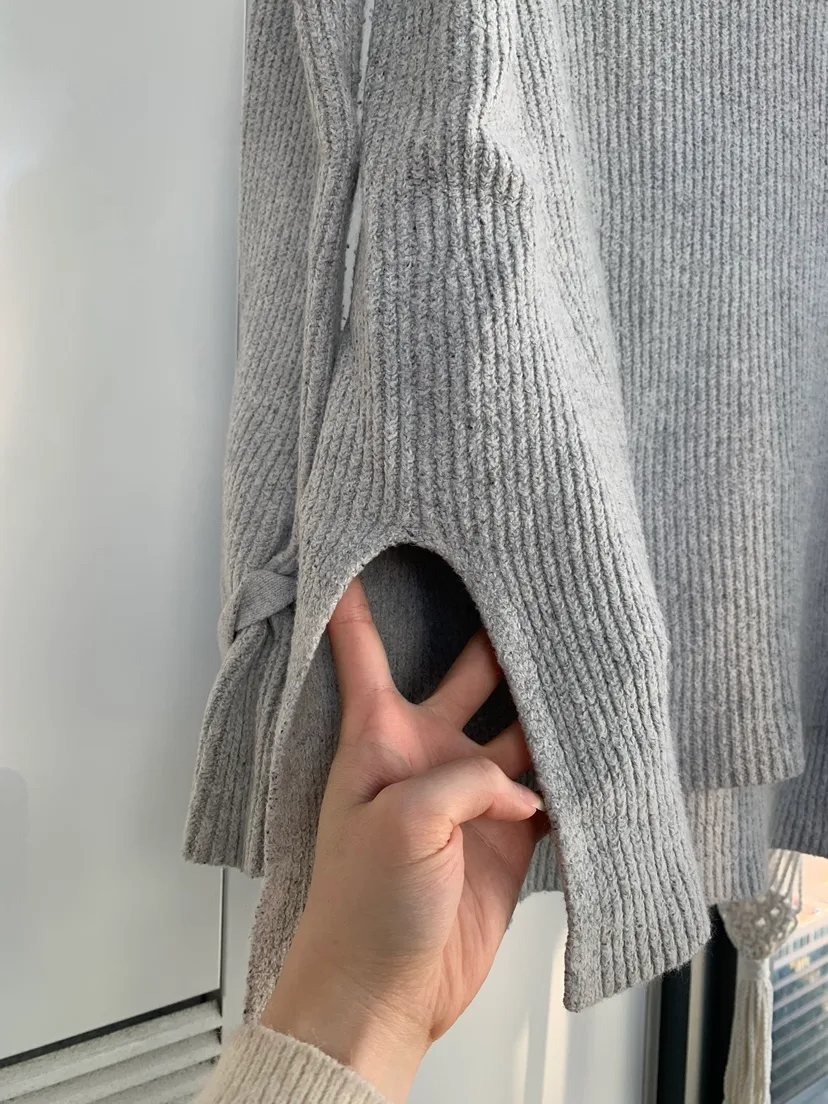 ☁️Aerie Grey Sweater 🎀 image indicator(4)
