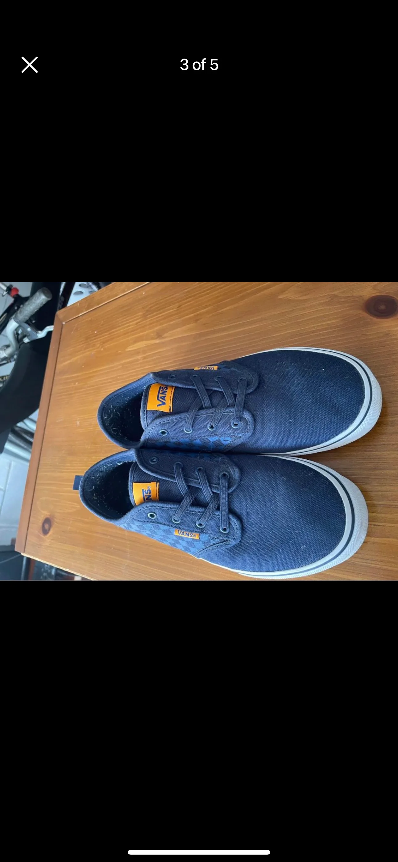 Vans Checkerboard Blue and Yellow Sneakers image indicator(2)