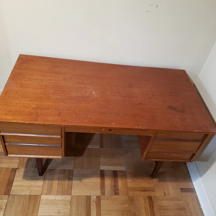 Mid Century Modern Teak Desk - photo 2