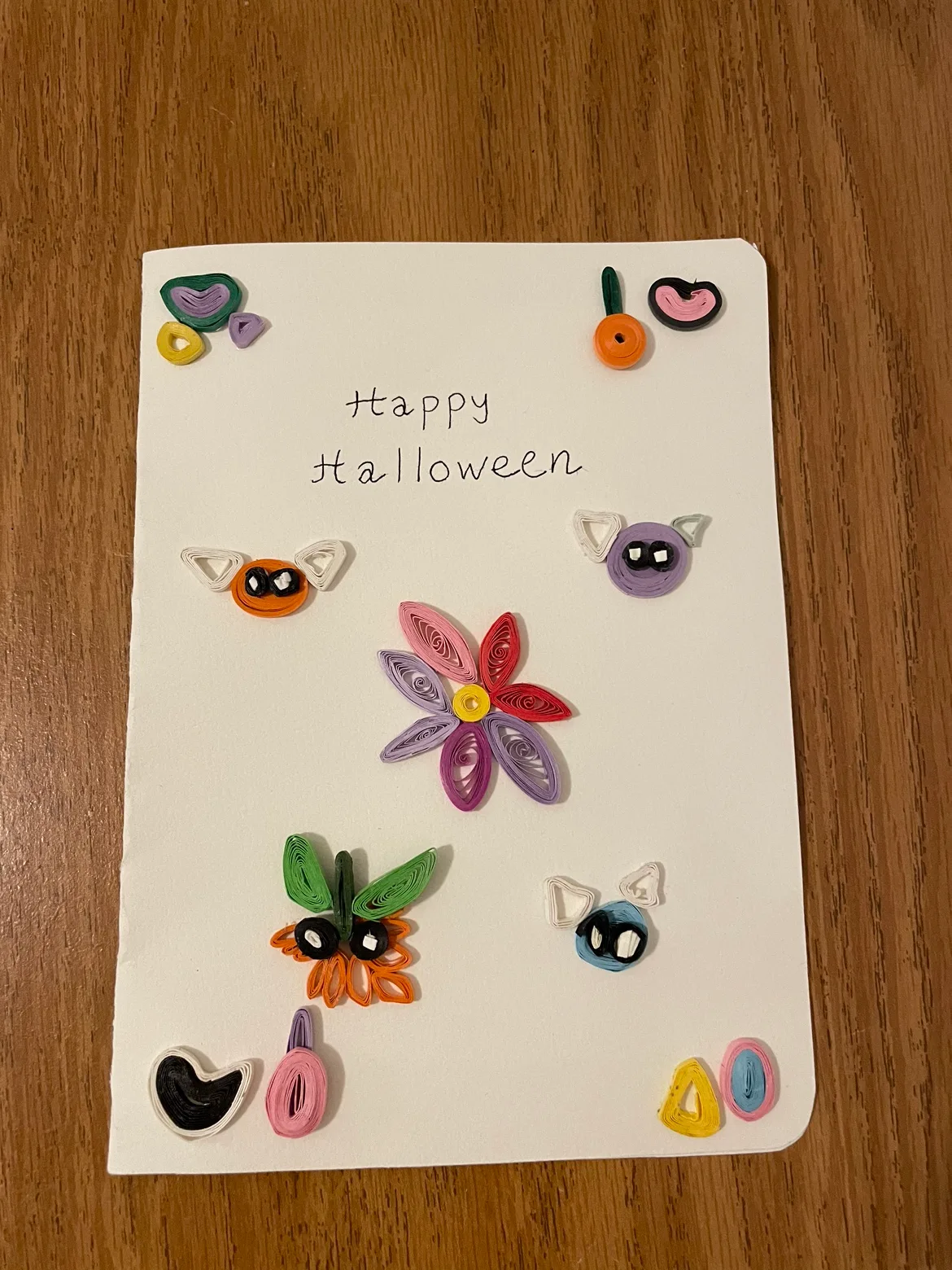 Handmade Halloween Card (Quilling Art style) image indicator(2)