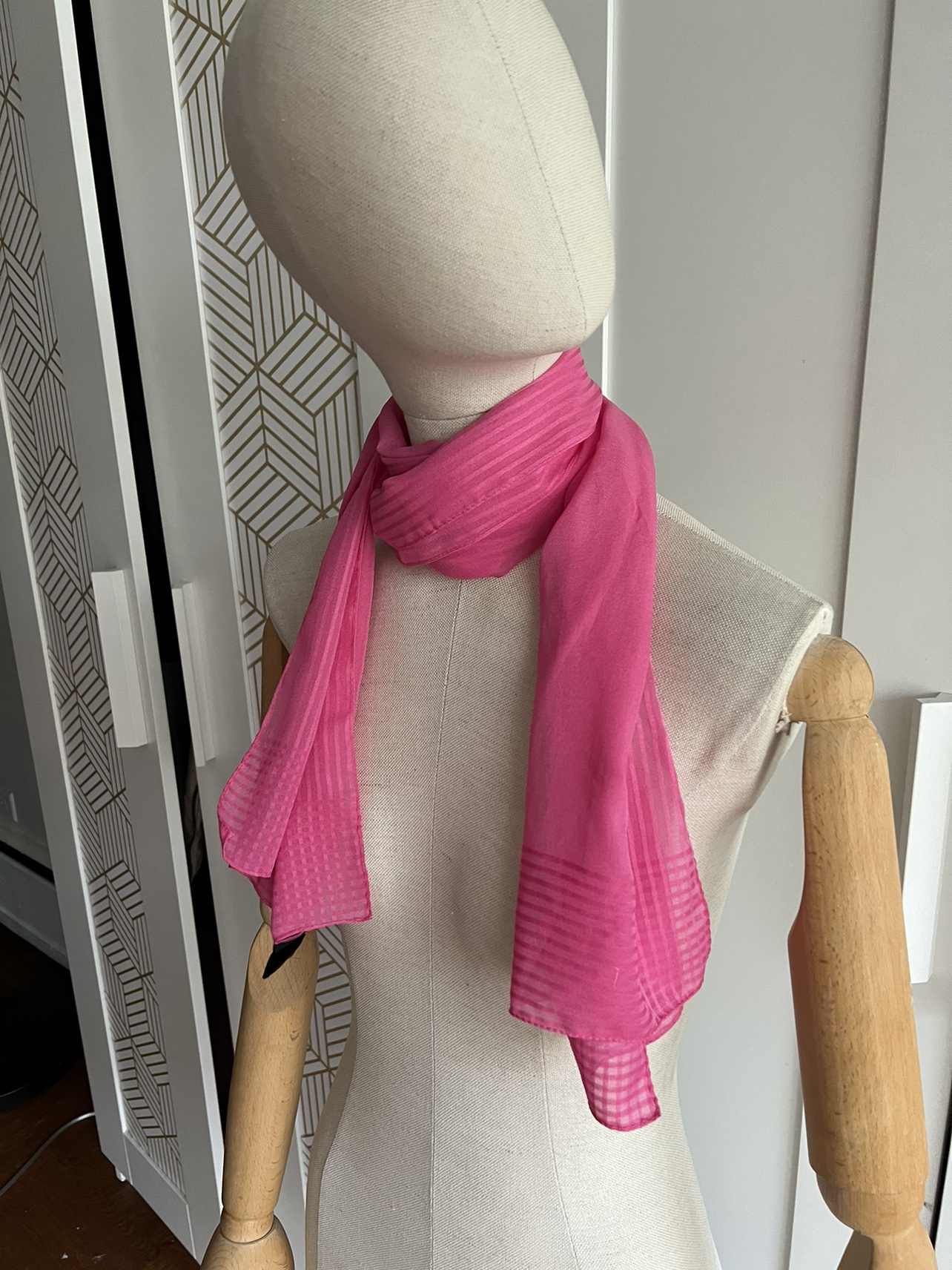 Pink Striped Scarf - photo 2
