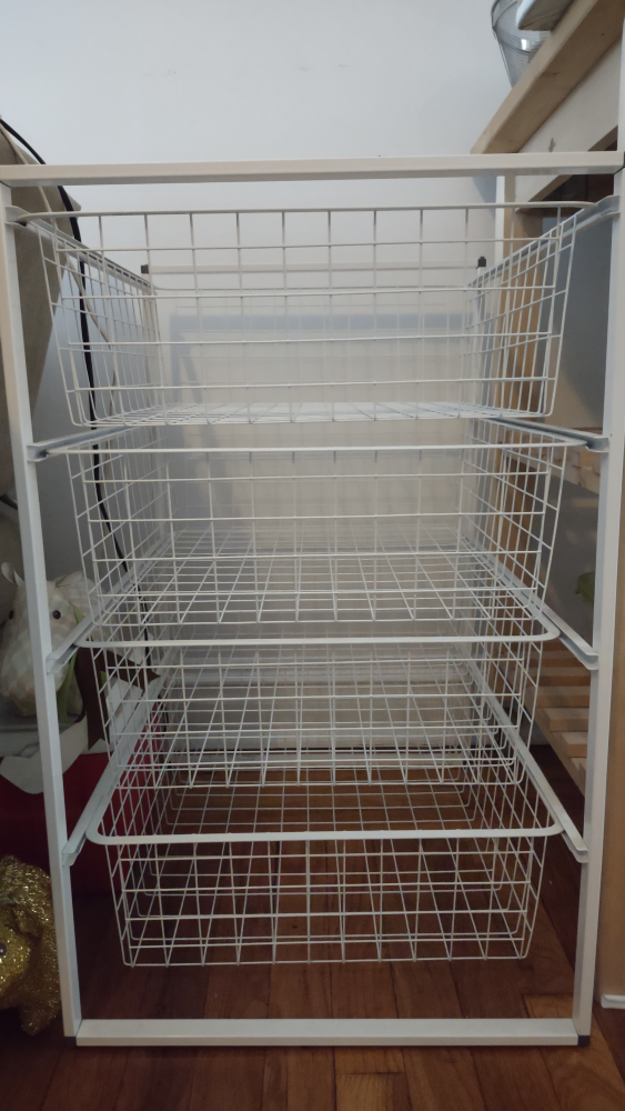 White Wire Storage Shelf